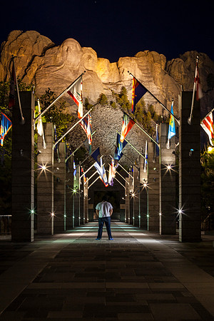 Self-portrait Mount Rushmore
