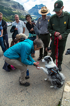 Secretary Jewell and Gracie