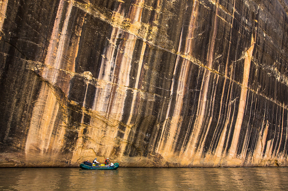 Rowing along the Tiger Wall