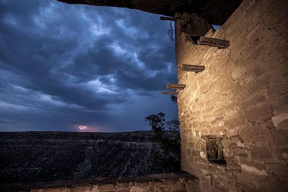 Lightning From Balcony House