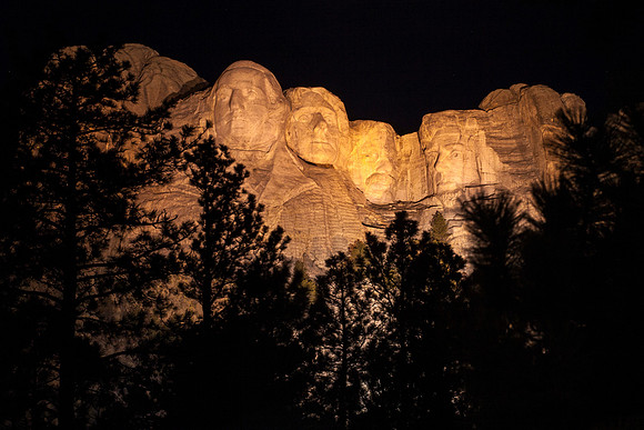 Mount Rushmore Throught the Trees