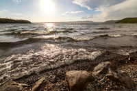 Windy evening on Shoshone Lake
