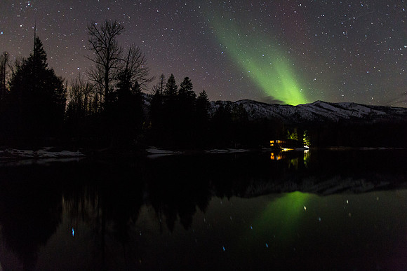 Aurora over Lake McDonald
