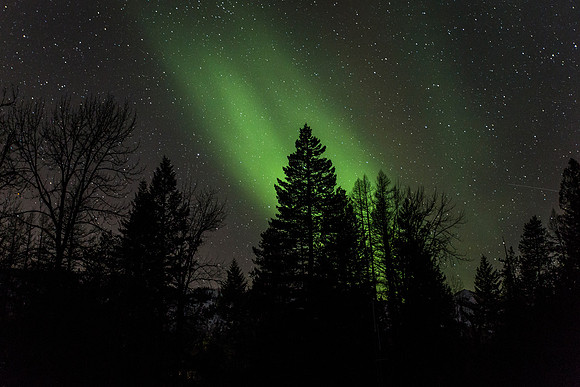 First Aurora in Glacier