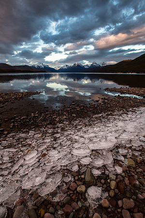 Lake McDonald On the Rocks (Portrait)