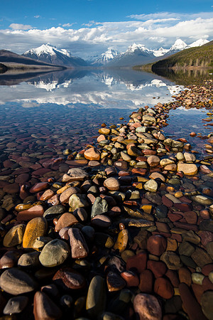 Lake McDonald Shoreline (Portrait)
