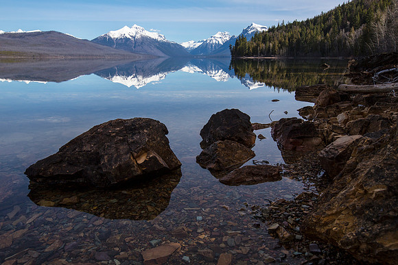 Morning Reflections at Lake McDonald (2)