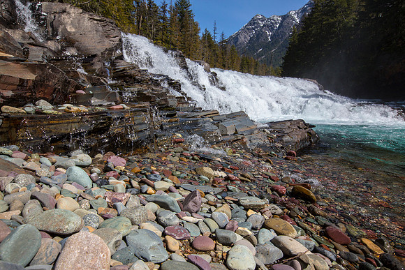 Spring Day at Lake McDonald Creek