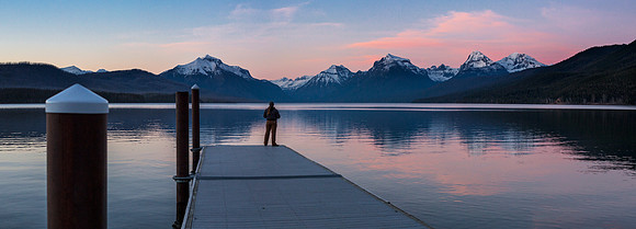 Watching the Sunset at Lake McDonald