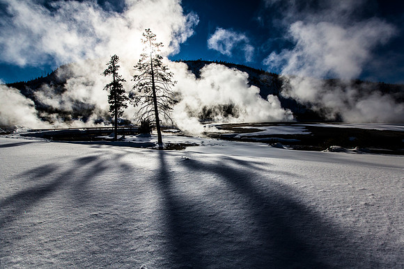 Shadows at Black Sand Basin