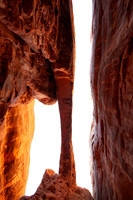 Lookin up at Surprise Arch
