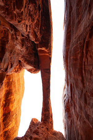 Lookin up at Surprise Arch