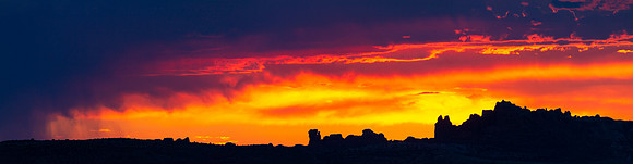 Arches Sunset Panorama