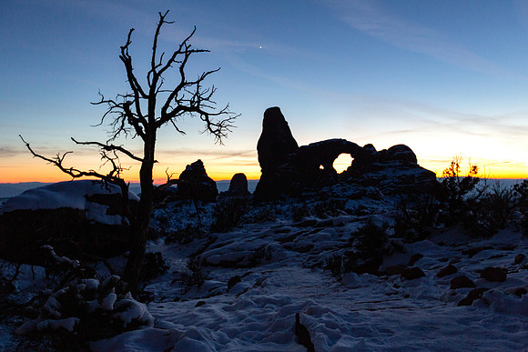 Blue hour at Turret Arch