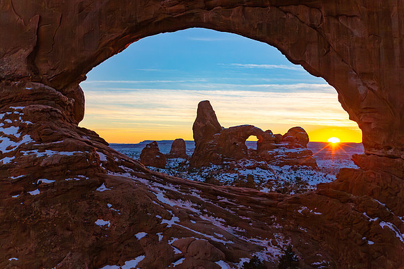 Sunset Through North Window
