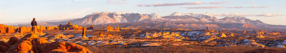 Arches Hiker Super Panorama