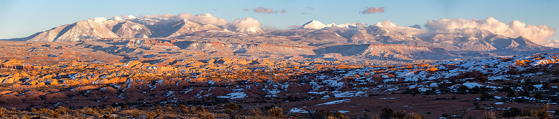 La Sal Overlook Panorama Wide