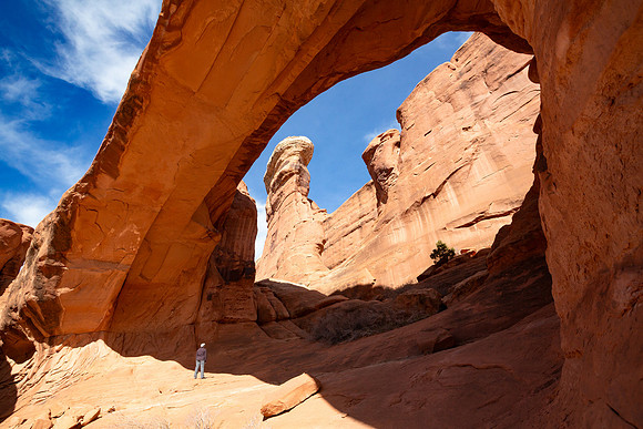 Bluebird Day at Tower Arch