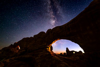 Milky Way and Turret Arch through the North Window