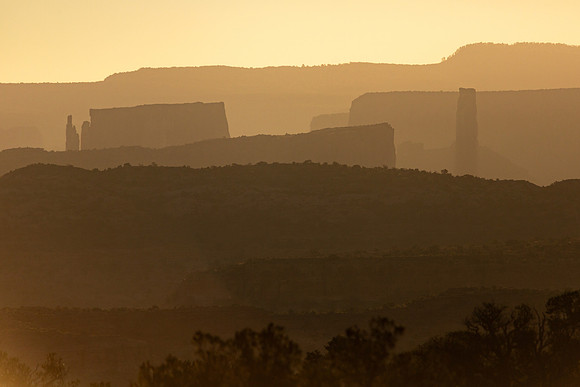 Fisher Towers Silhouette