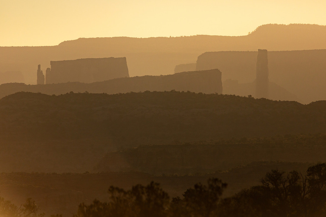 Fisher Towers Silhouette