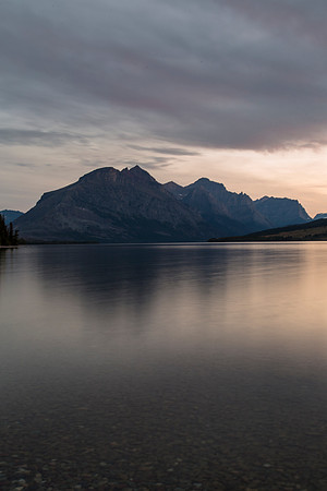 Saint Mary Lake Long Exposure Portrait (2)