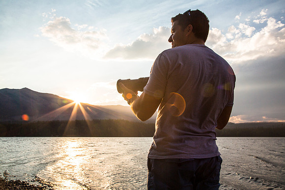 Chris at Lake McDonald