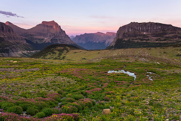 Dusk at Logan Pass
