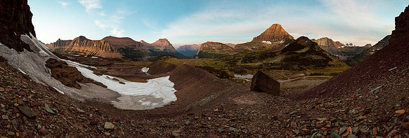 Clements Glacier Moraine Panorama