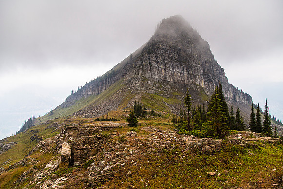 Cloudy Haystack Butte