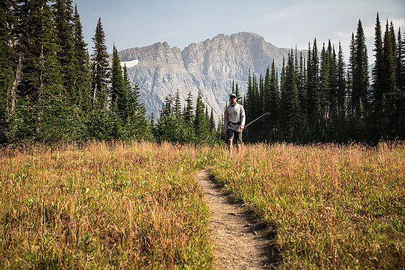 Elliott Hiking on Trail