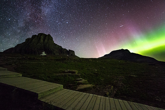Milky Way and Aurora