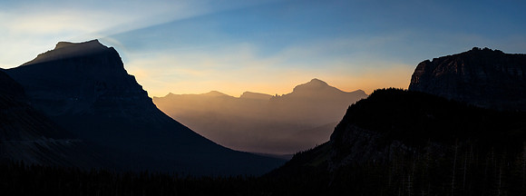 St. Mary Valley Sunrise Panorama