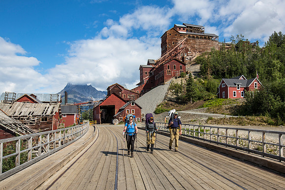 Backpackers in Kennicott (2)