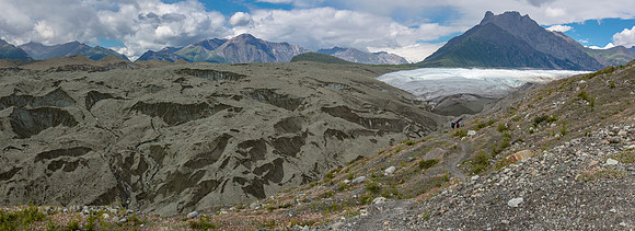 Backpackers on the Kennecott Glacier Trail