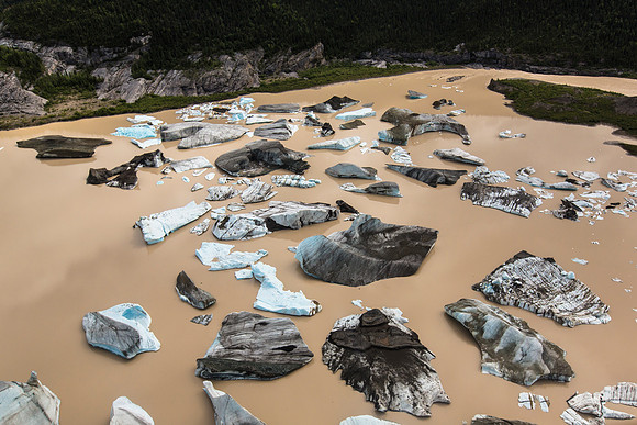 Iceberg Lake at the Nizina Glacier Toe