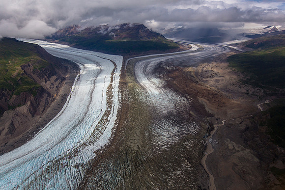 Nizina Glacier - Confluence of Rohn and Regal Glaciers