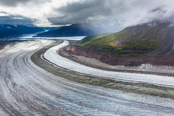 Rohn Glacier Looking Down Valley