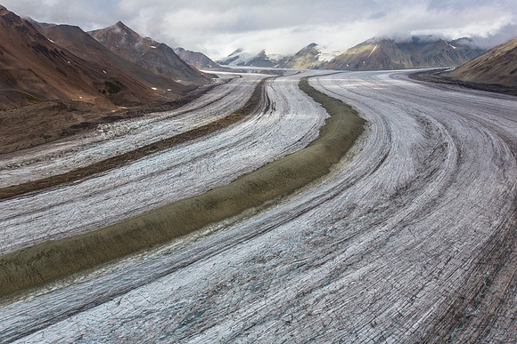 Rohn Glacier Looking Up Valley