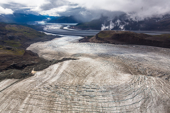 Unnamed Rohn Glacier Tributary Looking Down Valley (2)