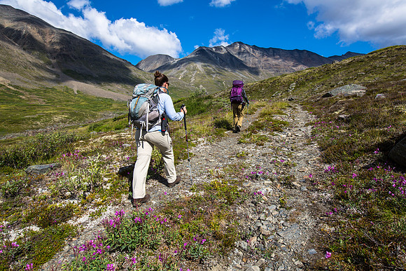 Hiking from the Landing Strip