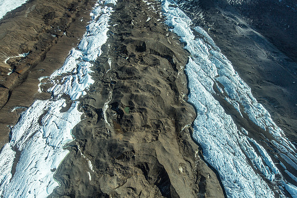 Kennicott Glacier Medial Moraines