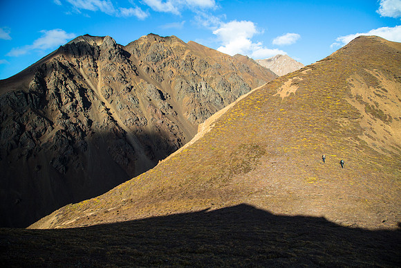 Hikers on Sheep Ridge