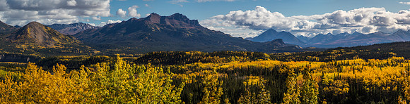 Park Entrance in Fall Panorama