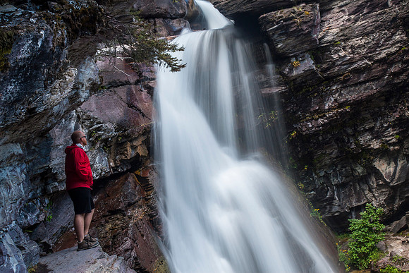 Self-portrait - Baring Falls