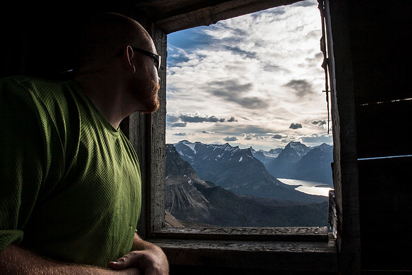 Self-portrait - Divide Fire Lookout View