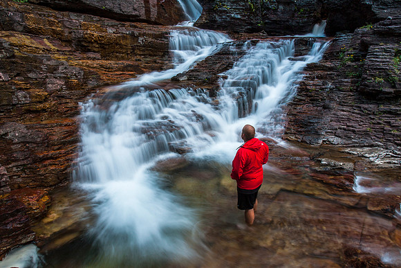 Self-portrait - Lower Virginia Falls