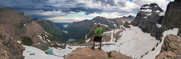 Self-portrait - Overlooking Grinell Glacier