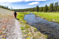 Views along the Mary Mountain Trail: following Nez Perce Creek (