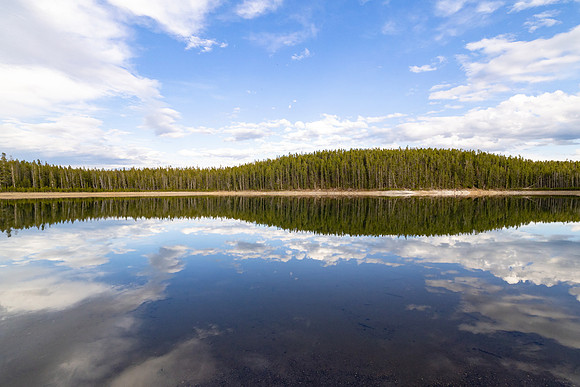 Afternoon reflections on Mary Lake